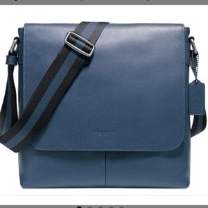 NEW! COACH leather messenger bag